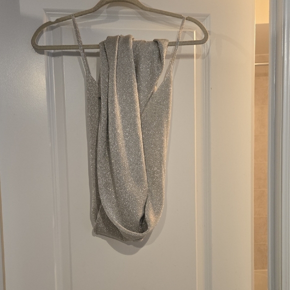 New Mango Silver Maxi Dress - Picture 2 of 6